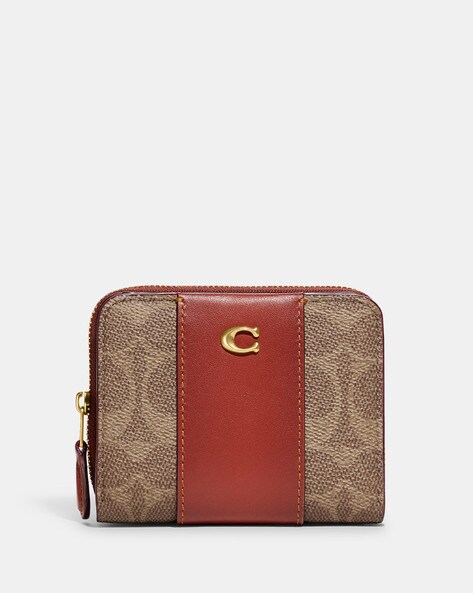 COACH Wyn Small Signature Canvas & Leather Wallet | Bloomingdale's