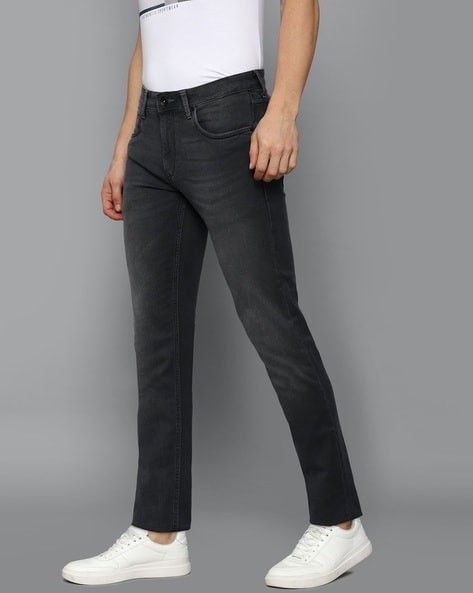 Mid-Wash Slim Fit Jeans