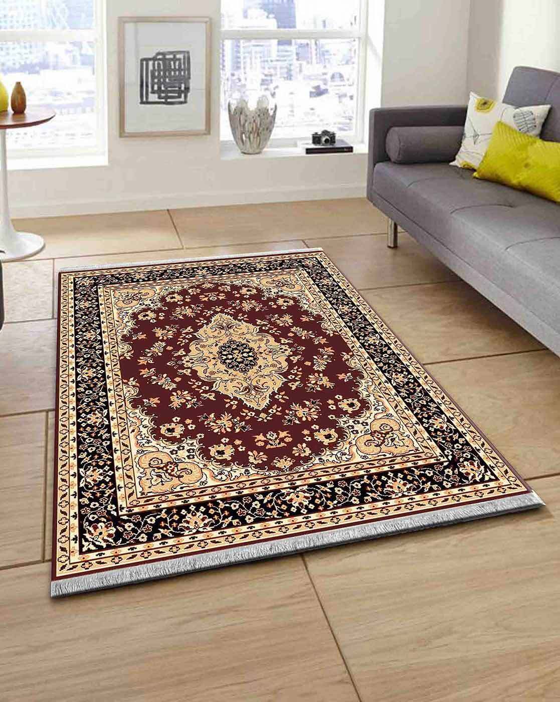 Buy Brown Rugs, Carpets & Dhurries for Home & Kitchen by Presto Online