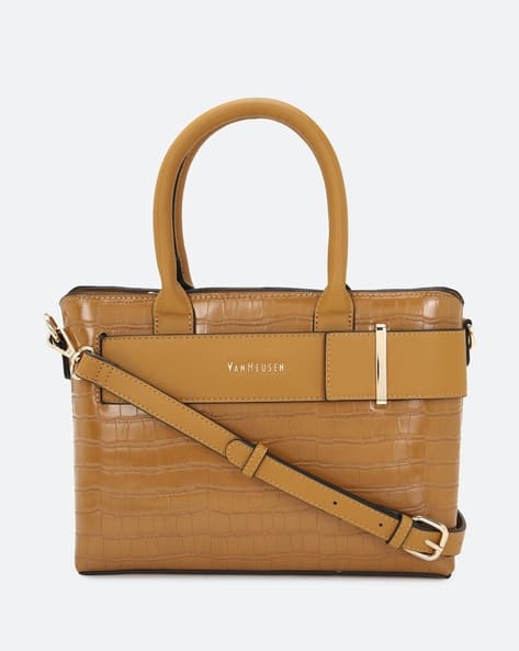 VAN HEUSEN Reptilian Satchel Bag with Detachable Strap