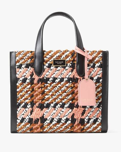 Kate Spade Manhattan Houndstooth Chenille Small Tote