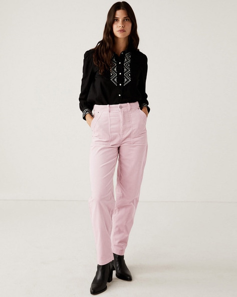 Buy Pink Trousers  Pants for Women by Fyre Rose Online  Ajiocom