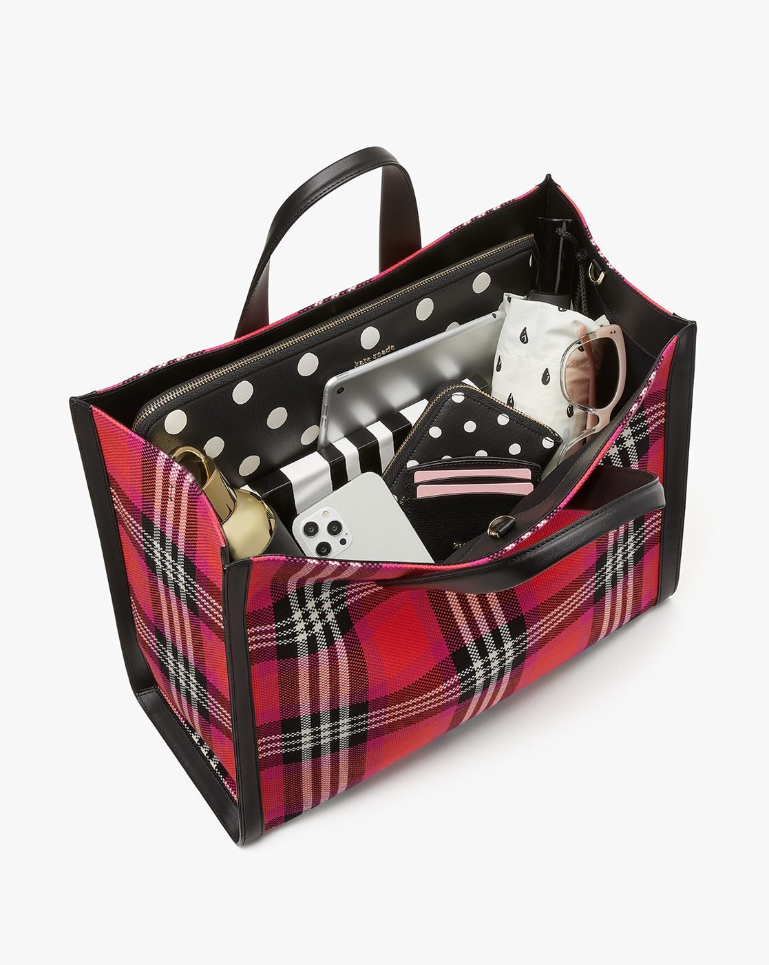 Kate spade discount red plaid purse