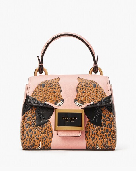Buy KATE SPADE Lucy Leopard Katy Micro Crossbody Bag | Dancer Pink Color  Women | AJIO LUXE