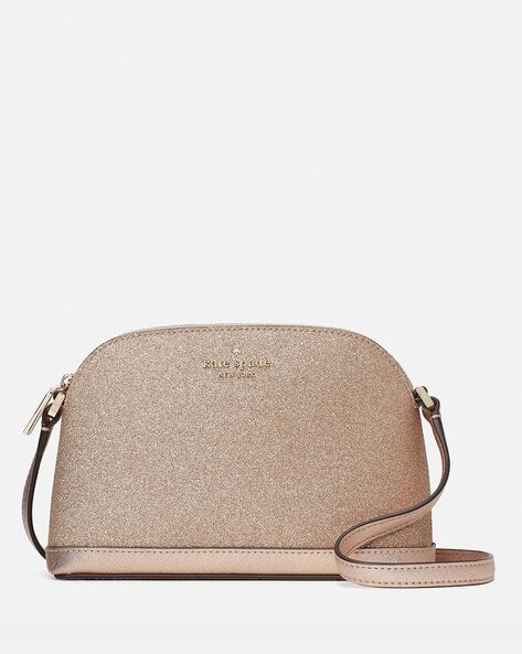KATE SPADE Tinsel Small Dome Crossbody Bag For Women (Rose Gold, OS)