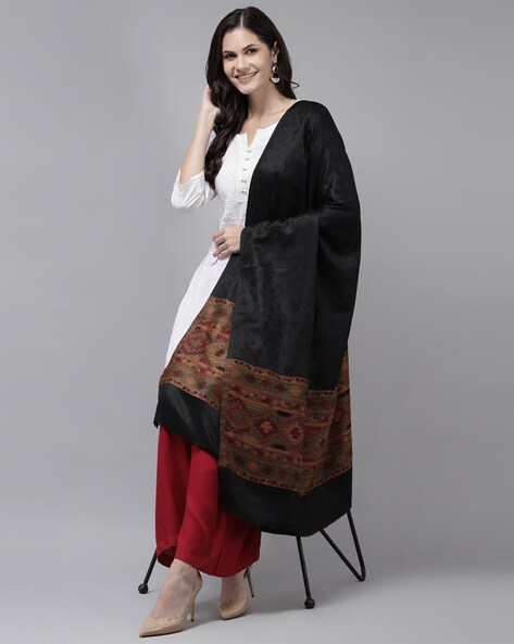 Woollen Woven Design Shawl Price in India