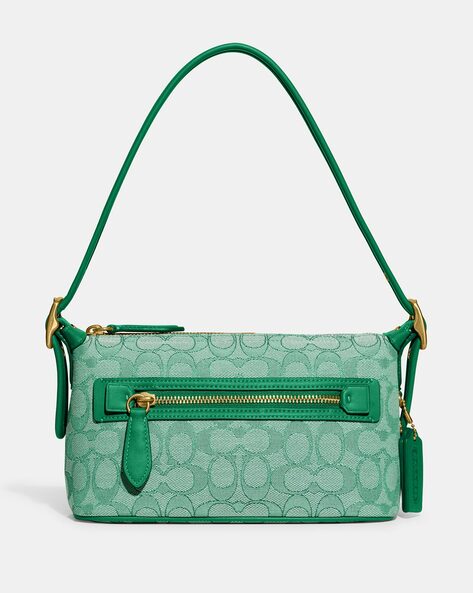 Green coach monogram purse | eBay