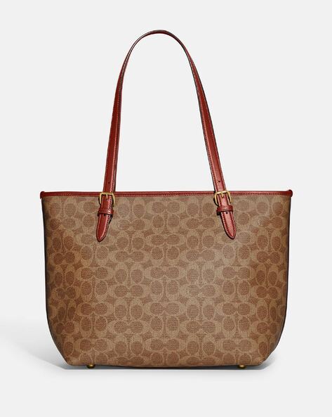 Coach Brown Leather Medium Tote Bag