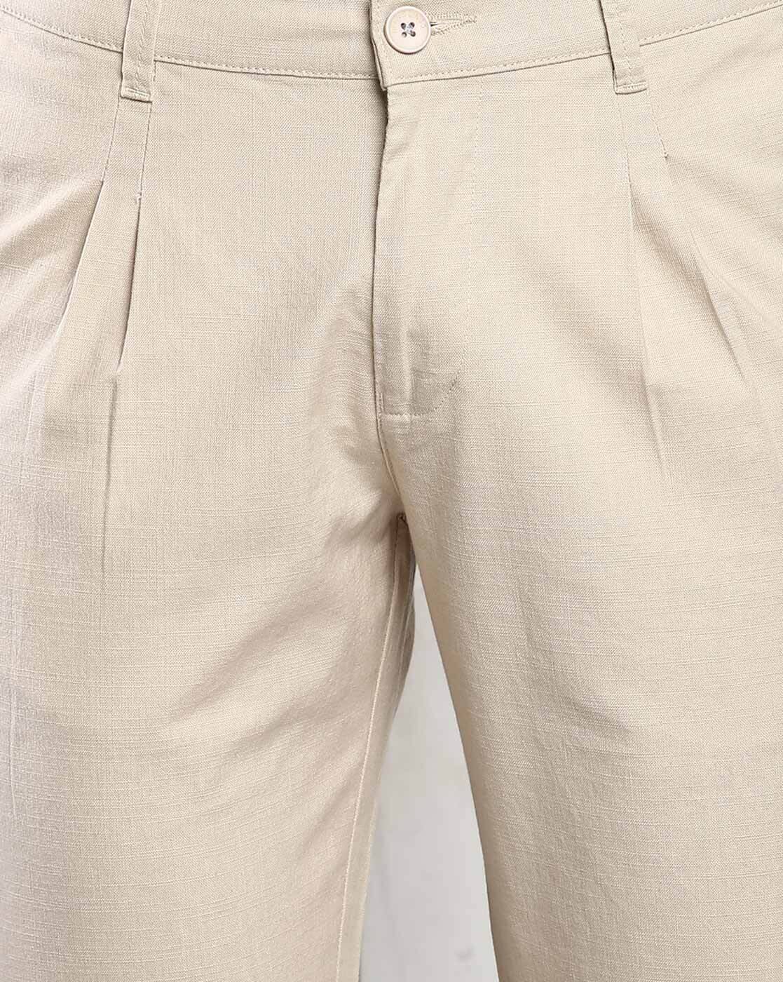 パンツ DISSONANCE NTRUL BASIC TROUSERS BEIGE DISSONANCE NTRUL BASIC TROUSERS BEIGE