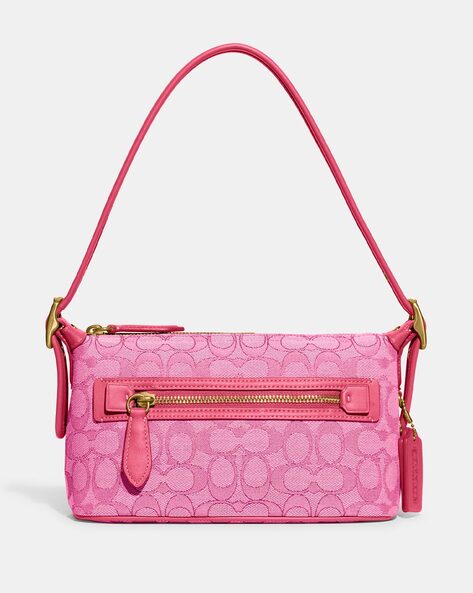 Coach Demi Monogram Shoulder Bag - Pink