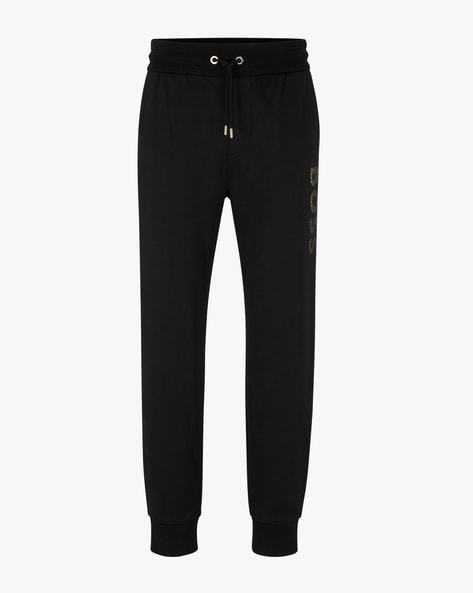 Hugo boss joggers discount black and gold