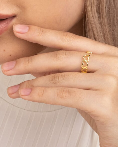 Nireus 18K Gold Plated Love Ring | Cubic Zirconia India | Ubuy