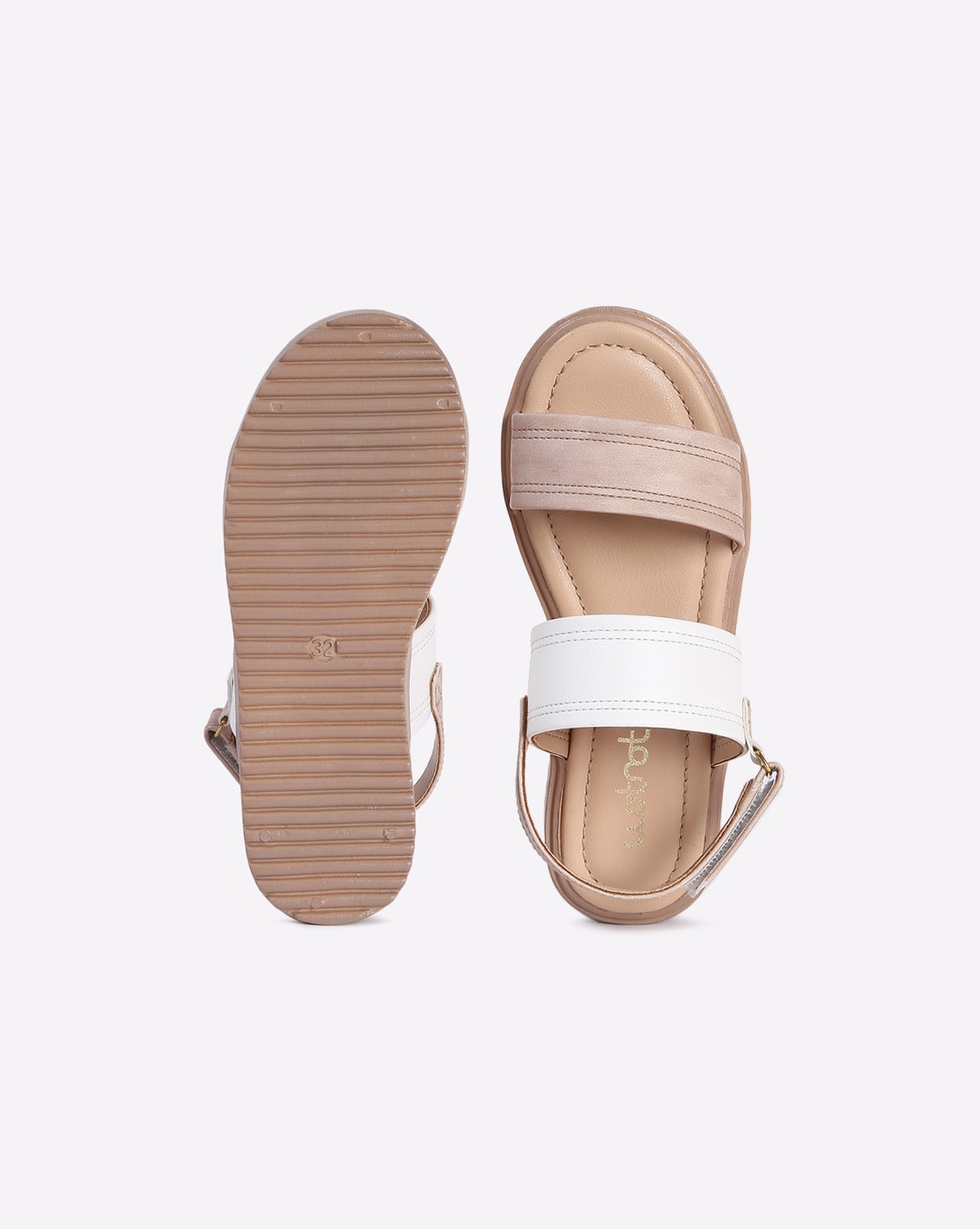 Buy Grey Flat Sandals for Women by Ginger by lifestyle Online | Ajio.com