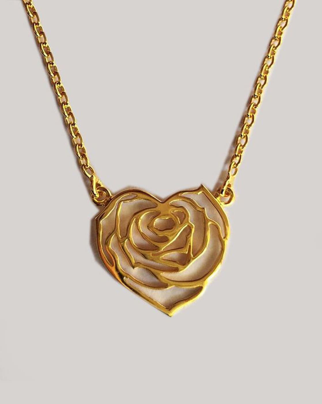 Gold 2024 rose pendant