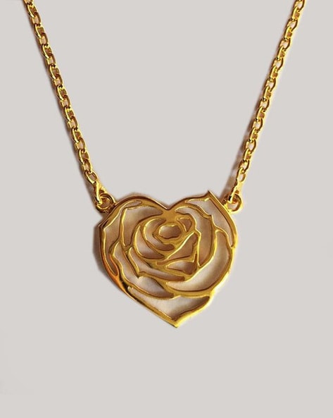 Buy Michael Kors Sterling Silver Rose Gold Plated Necklace | Rose Gold  Color Women | AJIO LUXE