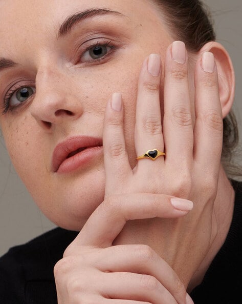 Gorgeous 14K Black Gold 1.0 Ct Heart Light Pink Sapphire Black Diamond  Modern Wedding Ring Engagement Ring for Women R663-14KBGBDLPS | Caravaggio  Jewelry