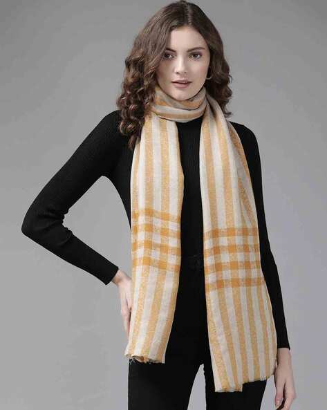 Stripes Stole with Tassels Price in India