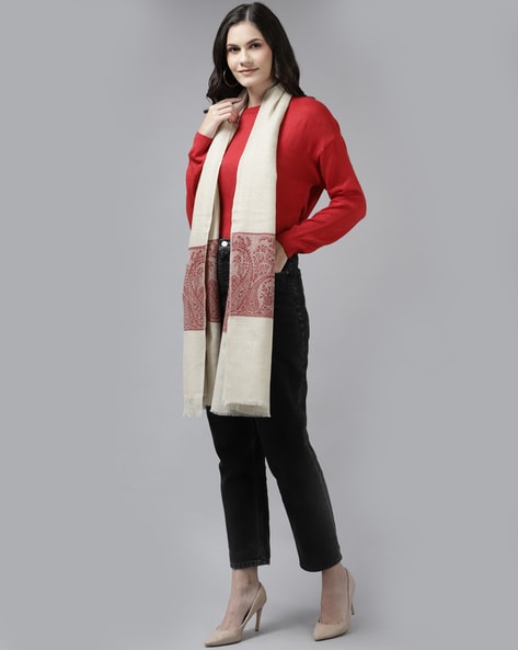 Printed Stole with Tassels Price in India