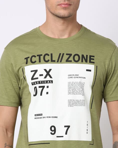 トップス Buy Olive Tshirts for Men by DNMX Online | Ajio.com