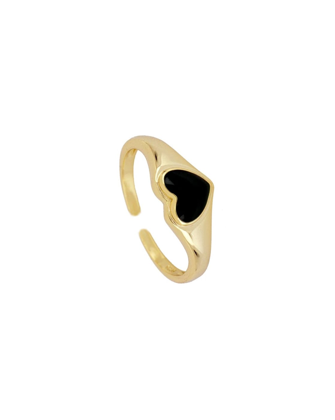 3.0ct Black Heart Shape Diamond Engagement Ring Wedding Set 14k White Gold  / Front Jewelers