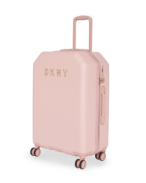 Buy DKNY Pink Allore Large Checked Trolley Online @ Tata CLiQ Luxury