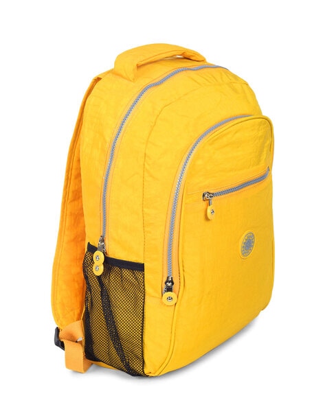 Yellow backpack clearance with side pockets