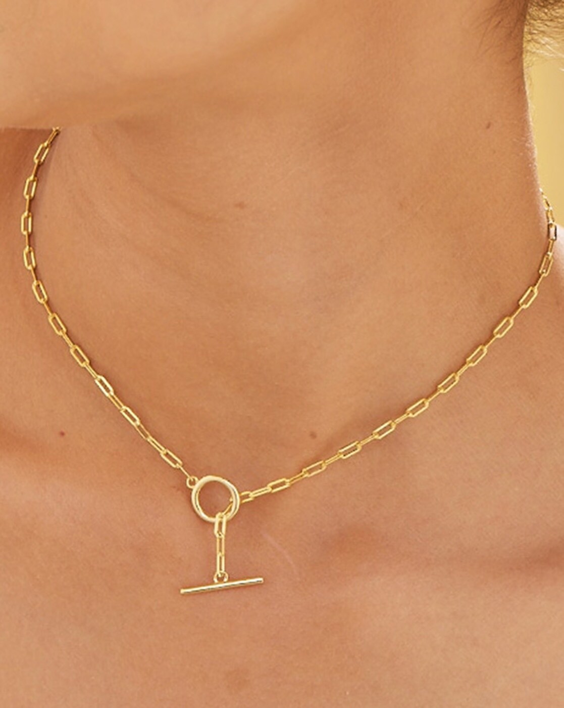 T-Bar Necklace - Gold Metallic | Boden US