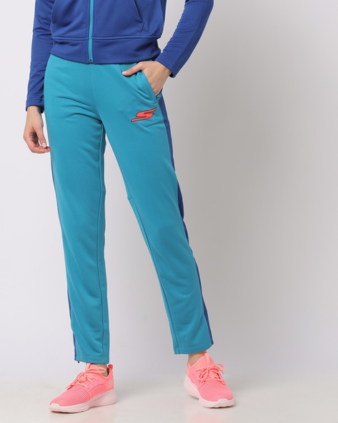 Buy Skechers Blue Mid Rise Joggers for Women Online @ Tata CLiQ