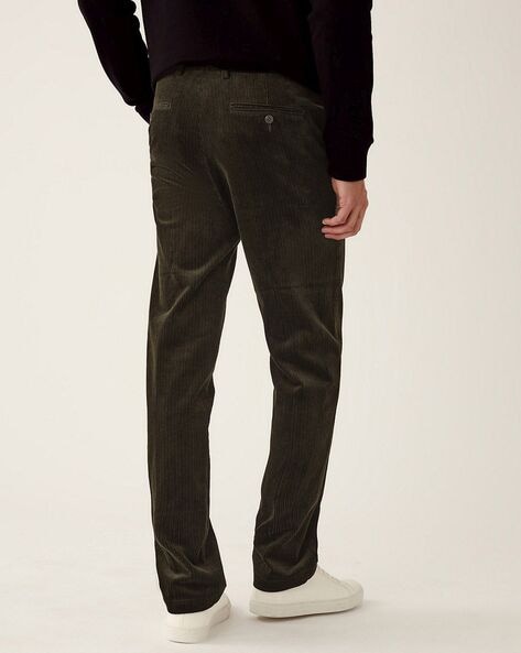 Buy Parx Black Solid Trousers online