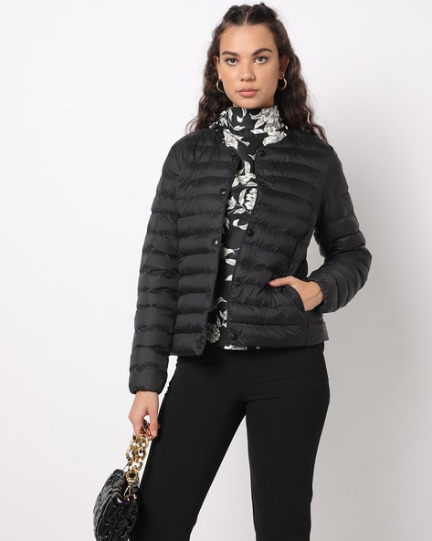 Buy Woodland Black Padded Jacket for Women Online @ Tata CLiQ