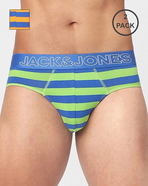 Pack of 2 Striped Briefs