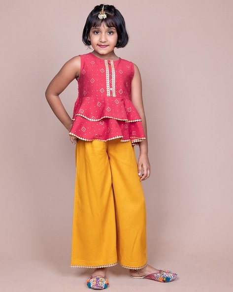 Buy Yellow Ethnic Wear Sets for Girls by BIBA Online | Ajio.com