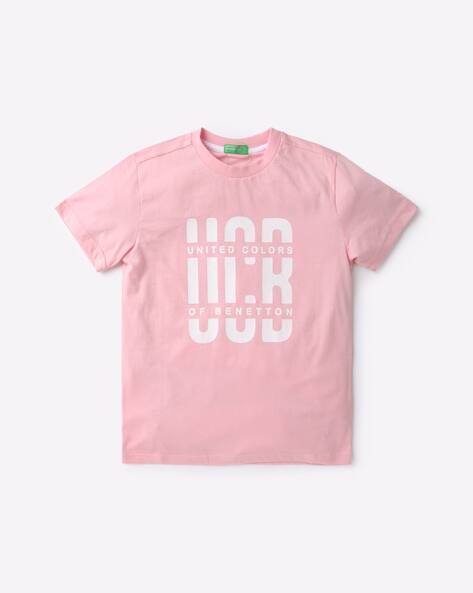 Brand Print Round-Neck T-Shirt