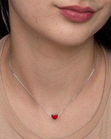 Hyperbola pendant, Heart, White, Rhodium plated | Swarovski