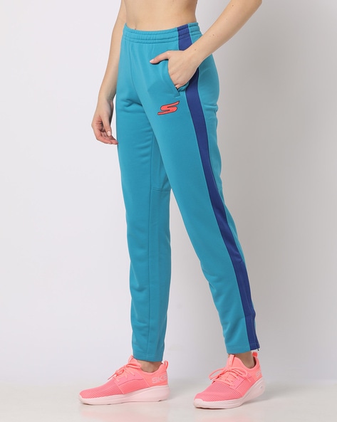 Women Logo Print Straight Track Pants