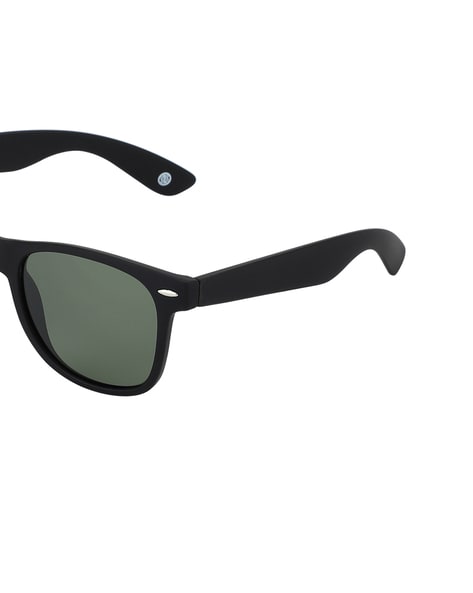 Buy JUST-STYLE Square Sunglasses (Matte Black Frame, Black Lens) at  Amazon.in