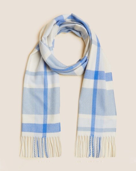 Checked Scarf with Tassels Price in India