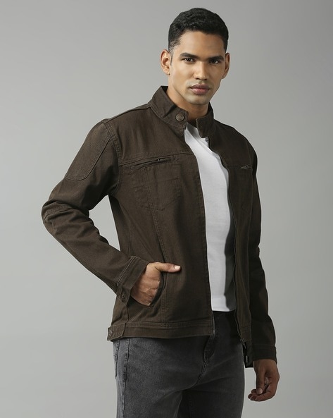 Brown denim jackets for men Size 48 from top brands | ZALANDO