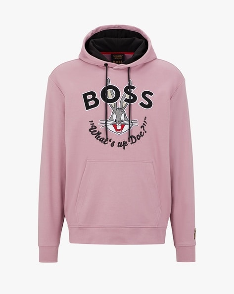 BOSS by HUGO BOSS Relaxed-fit Monogram Sweatshirt In French Terry in Black  for Men