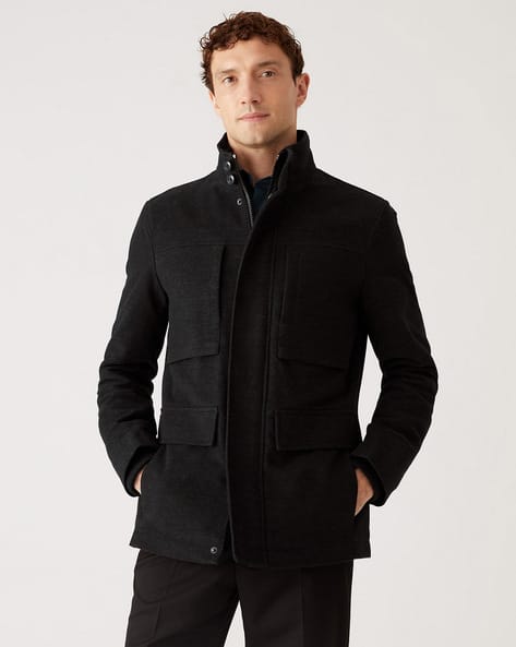 Zip-Front Trench Coat