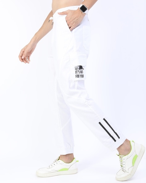 Cotton sweatpants with drawstring - Pants and cargo pants - BSK