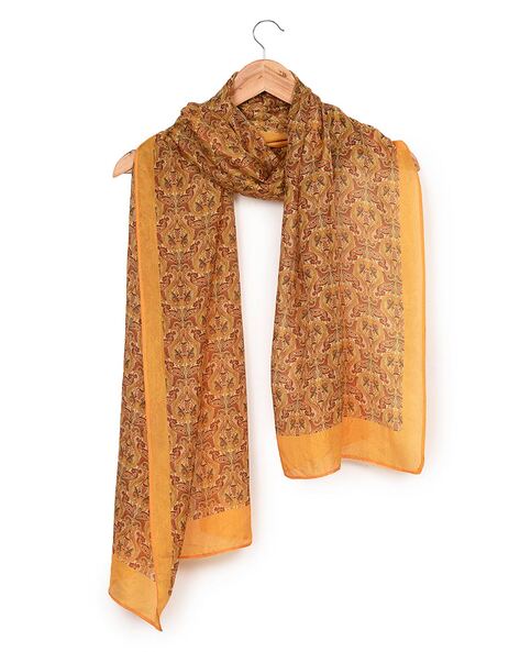 Printed Stole with Contrast Border Price in India