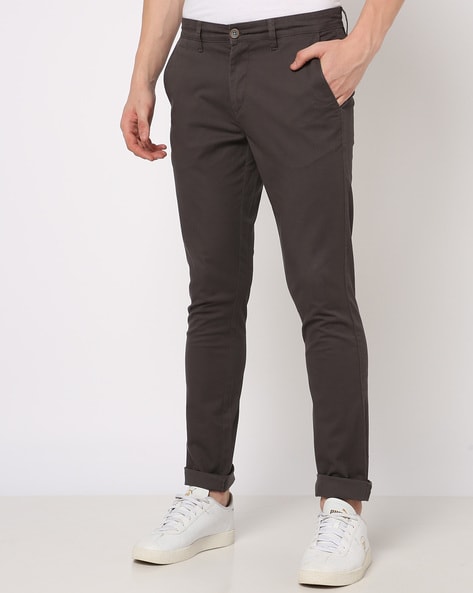 KAFFE Lea 7/8 Skinny Chino Trousers, Chalk at John Lewis & Partners