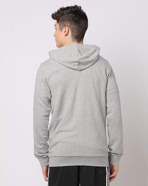 Buy ADIDAS Heathered Zip-Front Hoodie Online | Ajio.com