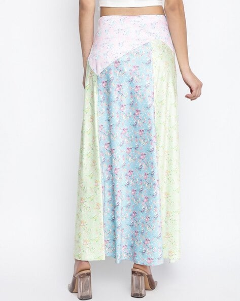 Buy Loveshackfancy Ziggy Maxi Straight Skirt Multicoloured Color