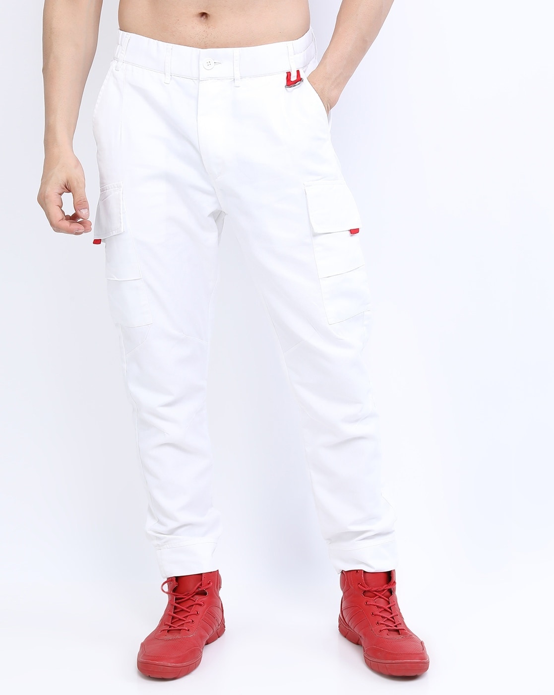 Buy Mens Whis OffWhite Tapered Cargo Pant Online  SNITCH