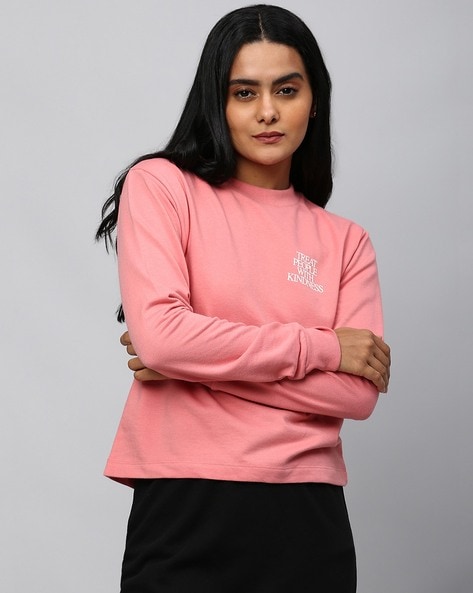 Buy pink Sweatshirt & Hoodies for Women by Hubberholme Online