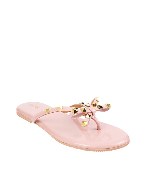 White Leather Thong Sandal With Double G | GUCCI® US