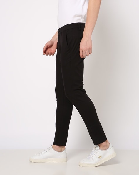 Skinny Fit Flat-Front Ankle Length Chinos