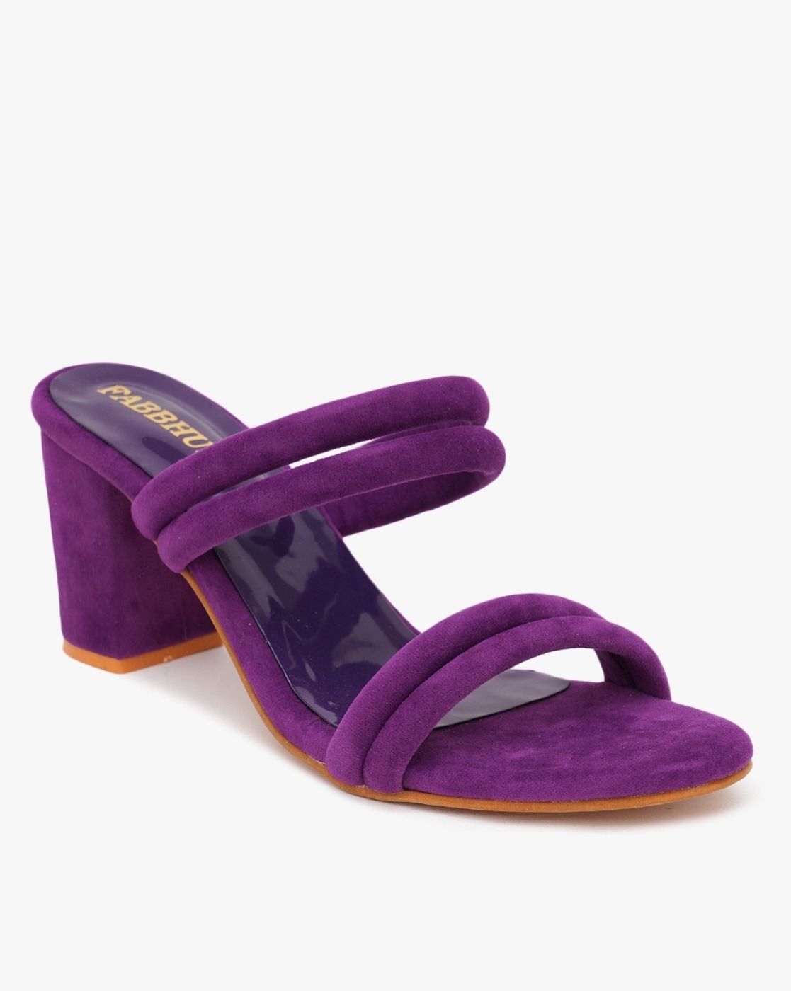 Dark purple best sale block heels